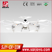 nouveau et chaud drone CX-33W quadcopter app contrôle DRONE rc fpv quadcopter contrôle WIFI avec hélicoptère léger